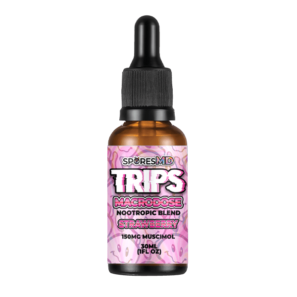Trips Macrodose Muscimol Infused Tinctures 30ml - Strawberry