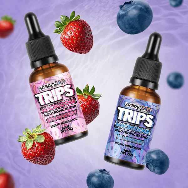 Trips Macrodose Muscimol Infused Tinctures 30ml - Strawberry