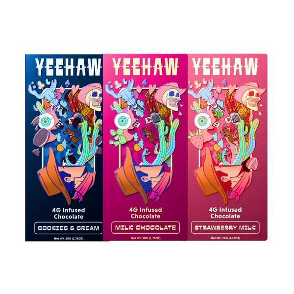 YEEHAW Infused Chocolate Bars - party pack