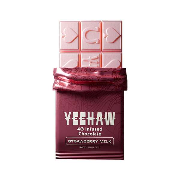YEEHAW Infused Chocolate Bars - Strawberry Milk